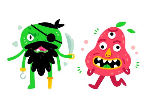 Silly Monsters By Manu On Dribbble