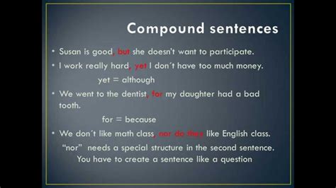 Challenge decisions in a judicial procedure. Simple, compound, and complex sentences - YouTube