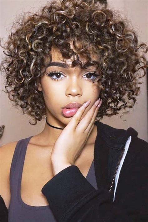 45 Fancy Ideas To Style Short Curly Hair Curly Hair Styles Short