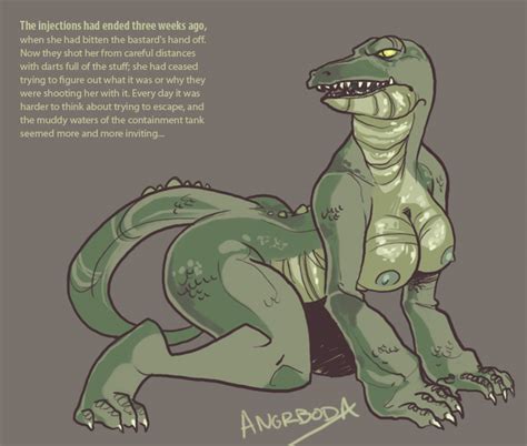 Rule 34 Alligator Angrboda Big Breasts Breasts Claws Female Green