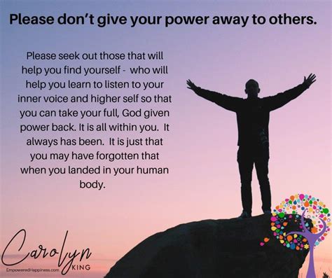 Please Dont Give Your Personal Power Away Empowered Happiness