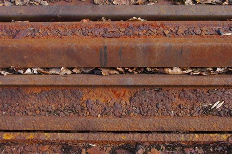 Rusty Rails Texture Camel Trail Cornwall Photography By Martin