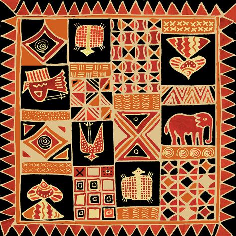 African Folk Art Batik Digital Art By Vagabond Folk Art Virginia Vivier
