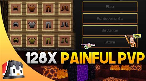 Painful 128x Mcpe Pvp Texture Pack Fps Friendly Youtube