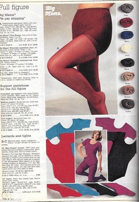 Leggy Lot Of Vintage Pantyhose Hosiery Nylons Catalog Ad Clippings