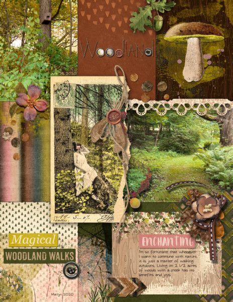 On A Whimsical Adventure Vintage Layout Whimsical Art