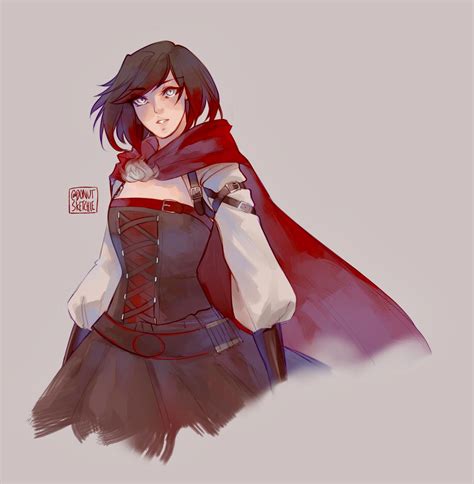 rwby volume rooster teeth ruby rose nanami art images illustrations art pictures