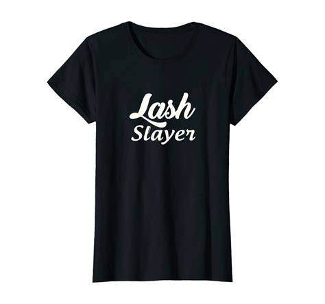 womens womens lashes t shirt lash slayer artist eyelash tee shirt