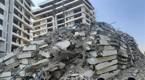 Workers Trapped As 21 Storey Building Collapses In Ikoyi Lagos The
