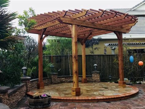 The Round Pergola Forever Redwood Pergola Shade Diy Pergola