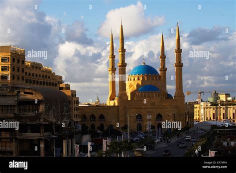 Lebanon Beirut Al Omari Mosque Stock Photo Alamy