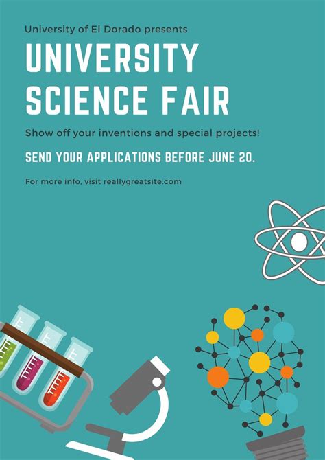 Science Fair Flyer Template Free Free Printable Templates