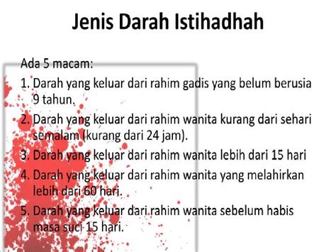 Tujuannya agar meminimalisasi darah yang keluar tak terlalu banyak. Cara Menghilangkan Darah Istihadhah