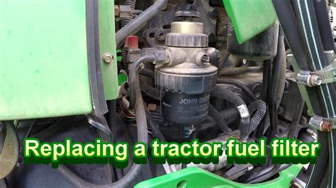 Replacing A Tractor Fuel Filter John Deere 5520 Fuel Filter Youtube