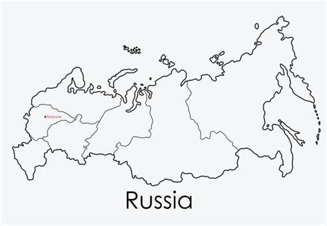 Russian Map Coloring Page