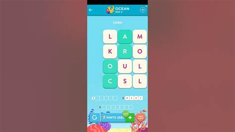 Wordbrain 2 Ocean Event Day 2 2022 Answers Youtube