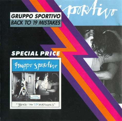 Gruppo Sportivo Back To 19 Mistakes Cd Discogs
