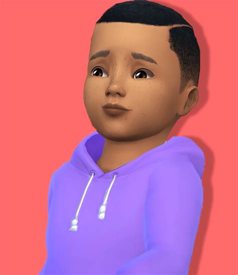 Baby Fro Hawk Shaved By Shysimblr Sims Hair Sims 4 Toddler Sims Baby