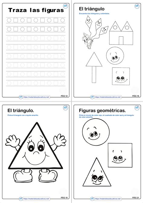 Coleccion De Fichas Para Conocer Las Figuras Geometricas Actividades Images