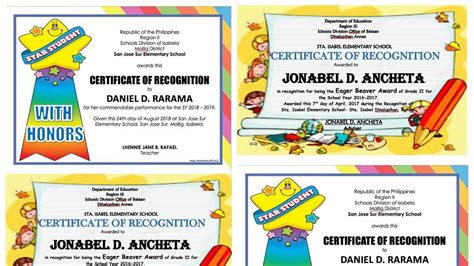 Award Certificates Editable And Ready For Printing