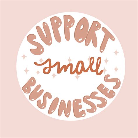 Support Small Businesses Round Sticker Etsy