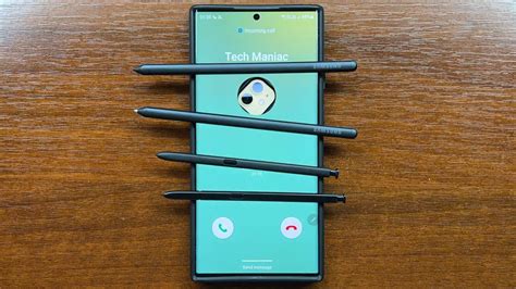 Samsung Galaxy S22 Ultra Incoming Call With 4 Styluses S Pens