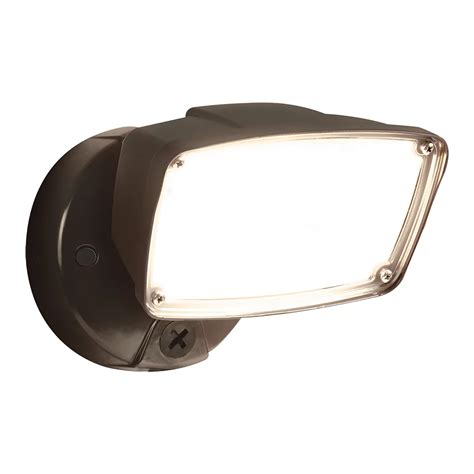 Halo Fsl Single Head Bronze Outdoor Integrated Led Flood Light With