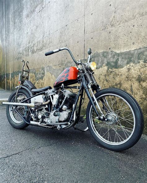 Hell Kustom Harley Davidson Knucklehead By Duas Caras Cycles