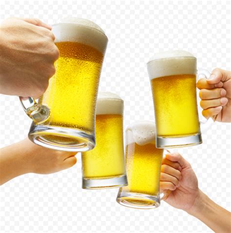 HD Beer Glasses Mugs Clinking Cheers PNG Citypng