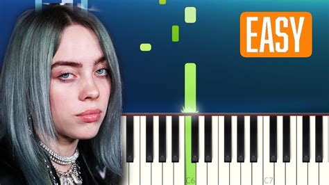 Billie Eilish Listen Before I Go 100 Easy Piano Tutorial Youtube