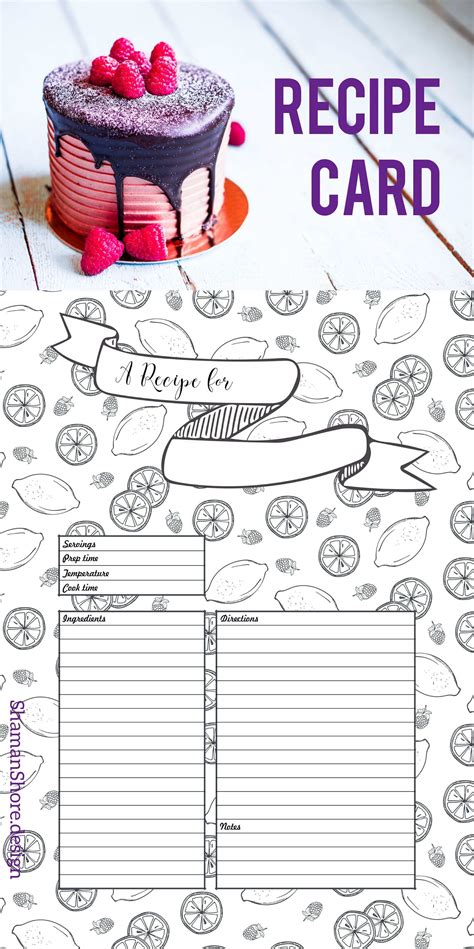 31 Create 8 X 10 Recipe Card Template For Ms Word For 8 X 10 Recipe