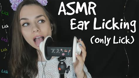 ASMR Ear Licking 3Dio ONLY LICKING For Tingle Immunity YouTube