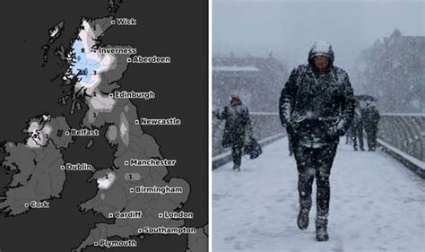 Uk Snow Forecast Britons Brace For Heavy Snow In Two Weeks Time Map