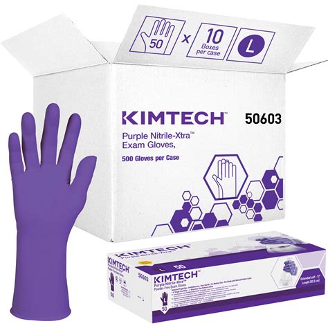 Kimberly Clark Kimtech Examination Gloves Large Nitrile 59 Mil
