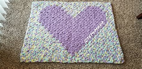 Ravelry Baby Heart Blanket Pattern By Ashley Harvell