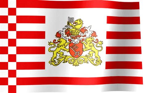 Flag (en) bremische flagge, speckflagge, bremer flagge (de). Bremen Flag GIF | All Waving Flags