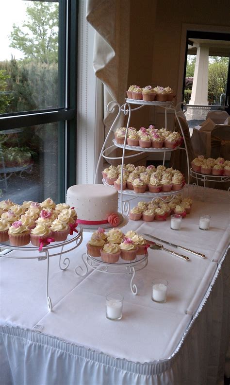 Wedding Cake And Cupcake Display