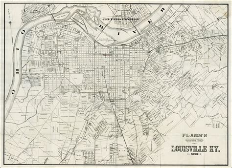Flamms Advertising Chart Of Louisville Ky 1893 Barry