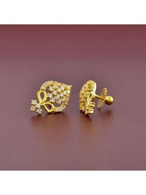 For Daily Wear Gold Earrings Designs Gold Earrings Indian Tiny Gold