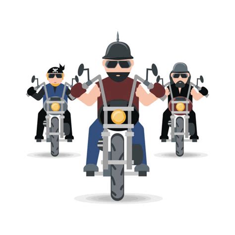 Top 60 Motorcycle Gang Clip Art Vector Graphics And Illustrations Istock
