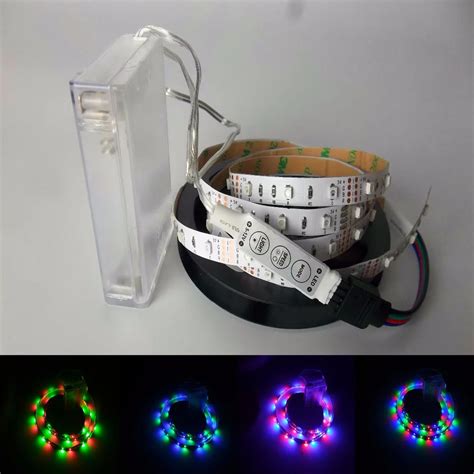 Battery Powered Led Strip 3528 Smd 50cm 1m 2m Warm White Cool White