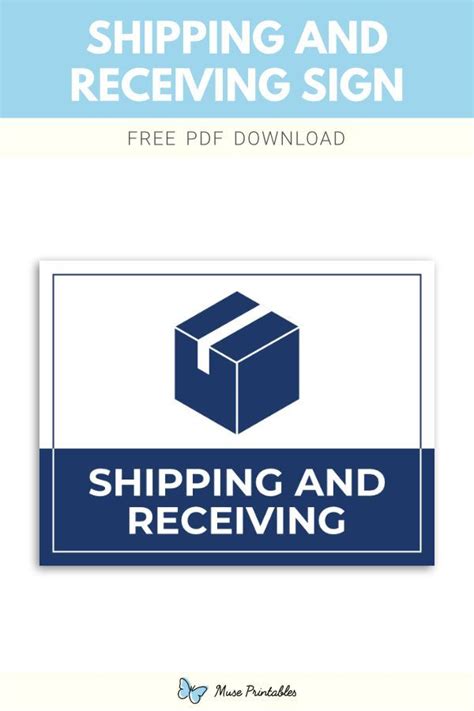 Printable Shipping And Receiving Sign Template Printable Signs