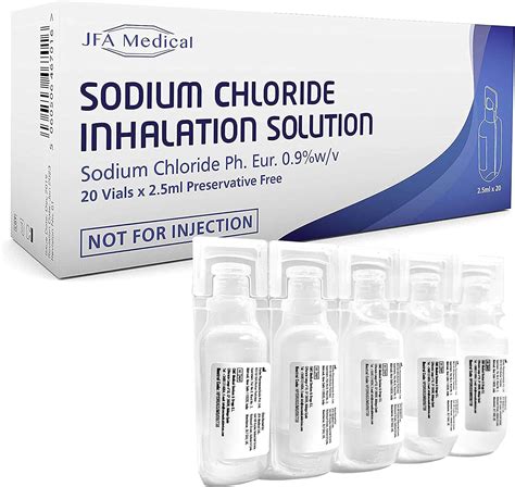 Jfa Medical Isotonic Sodium Chloride 09 Nacl Inhalation Saline