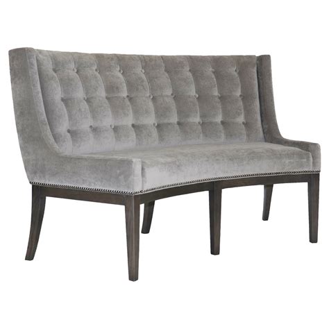 Great savings free delivery / collection on many items. Michael Weiss Alton Regency Curved Grey Velvet Dining Bench