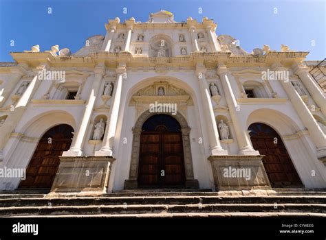 th catedral de santiago on the main square of antigua guatemala famous for its well preserved