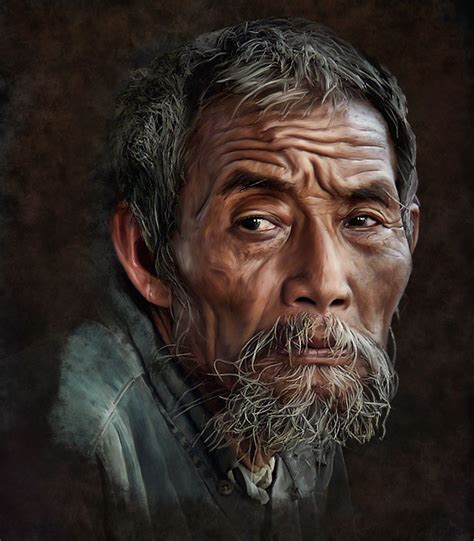 old asian man complete 1 portrait hommes visages masculins photographie de portraits
