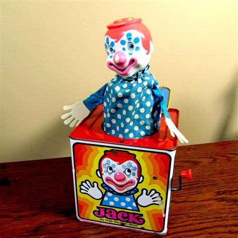Pneumatic~~jack In The Box~~ Halloween Prop Automated Clown Circus