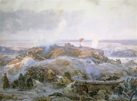 Battle Of Stalingrad Fragment Of The Panorama Of A Painting Made In By Several Soviet