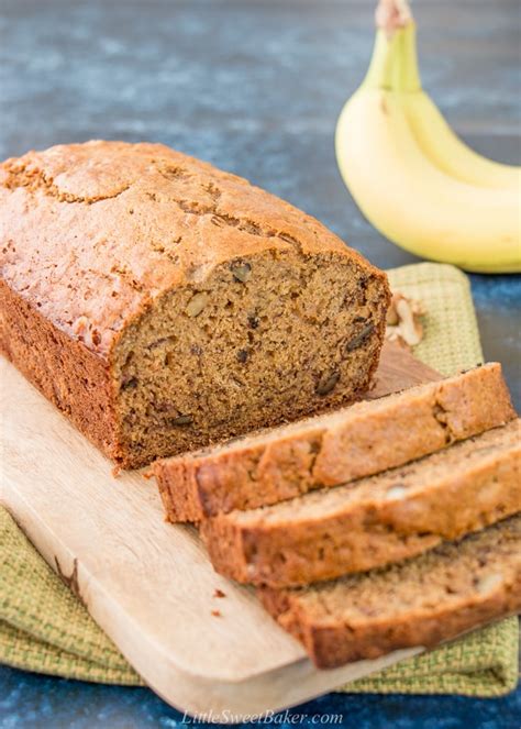 Healthy Banana Bread - Little Sweet Baker