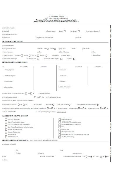 Free 50 Hospital Forms In Pdf Ms Word Ms Excel